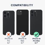 Husa Kwmobile pentru Apple iPhone 14 Pro Max, Silicon, Negru, 59115.01 fotografia produsului View 5 S