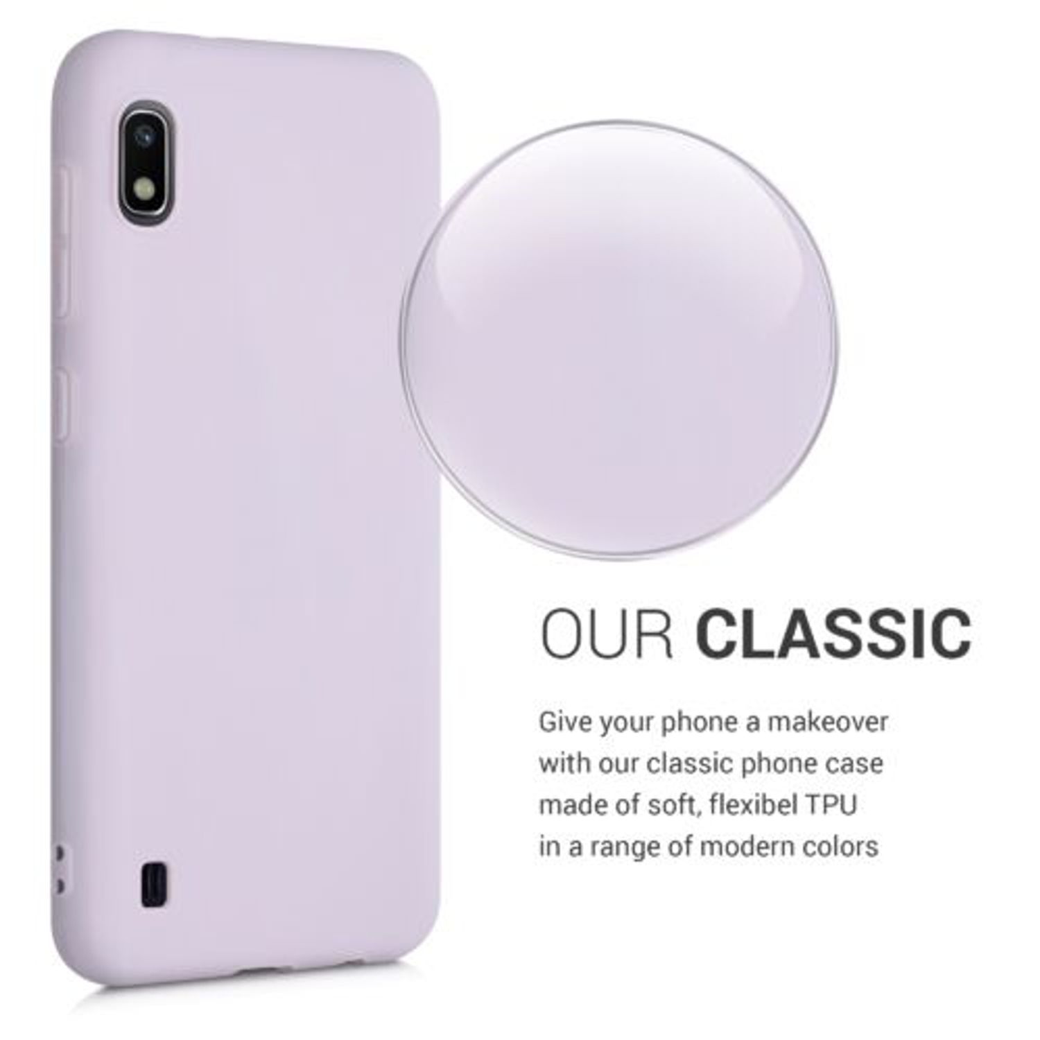 Husa pentru Samsung Galaxy A10, Silicon, Mov, 49814.192 fotografia produsului View 4 L