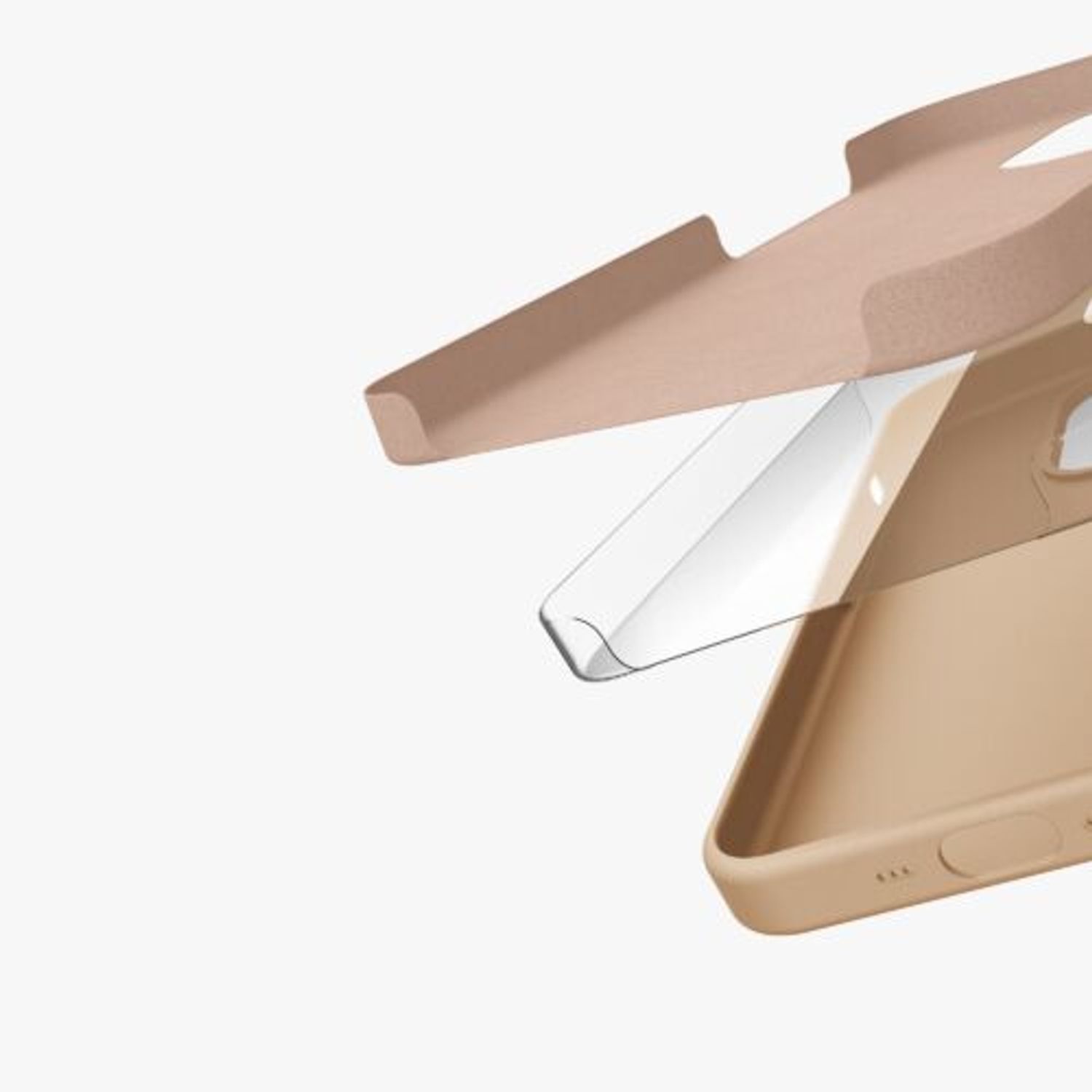 Husa Kwmobile pentru Apple iPhone 14 Pro Max, Silicon, Crem, 59074.154 fotografia produsului View 11 L