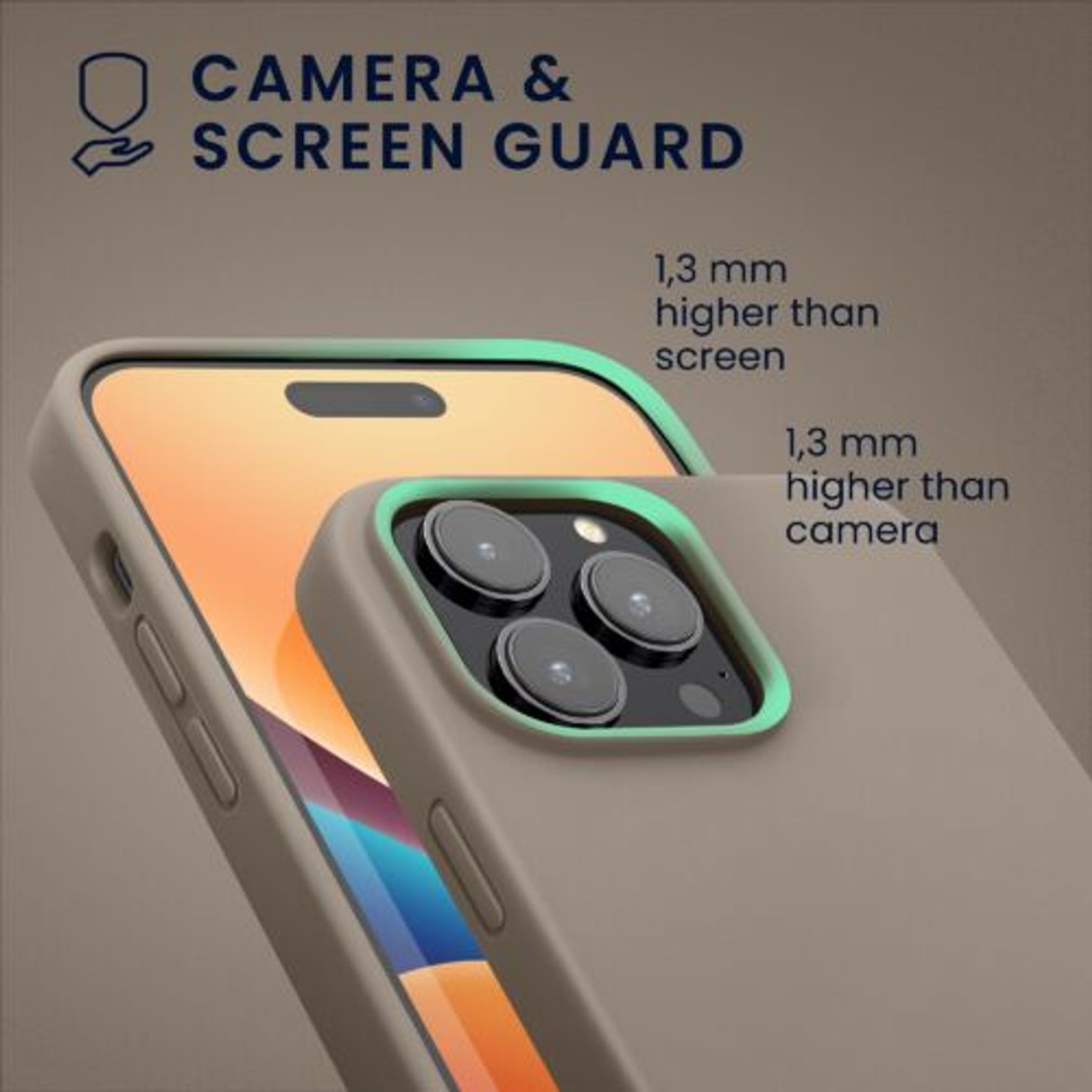 Husa Kwmobile pentru Apple iPhone 14 Pro Max, Silicon, Maro, 59074.155 fotografia produsului View 3 L
