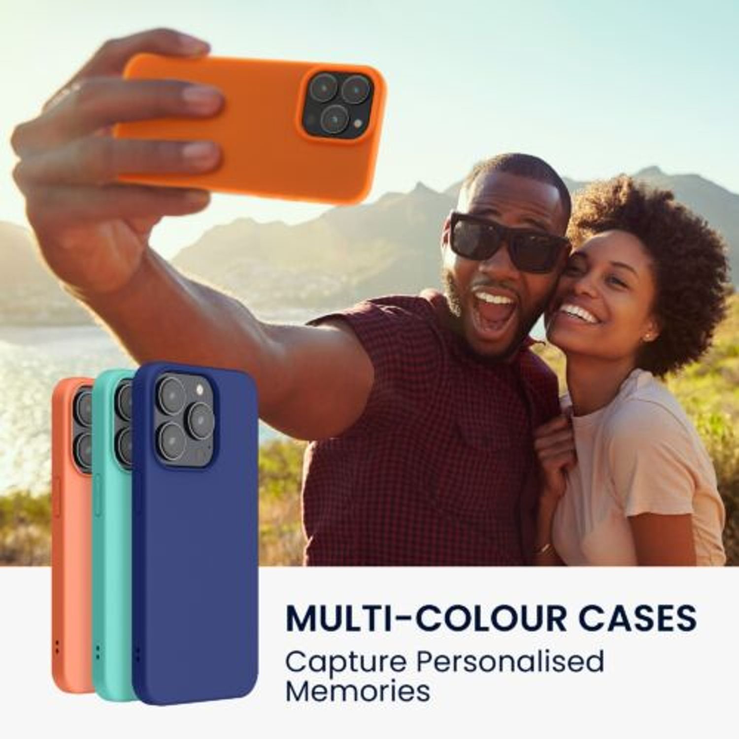 Husa Kwmobile pentru Apple iPhone 14 Pro Max, Silicon, Portocaliu, 59078.69 fotografia produsului View 3 L