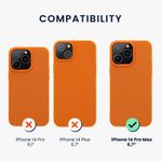 Husa Kwmobile pentru Apple iPhone 14 Pro Max, Silicon, Portocaliu, 59078.69 fotografia produsului View 2 S