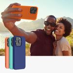 Husa Kwmobile pentru Apple iPhone 14 Pro Max, Silicon, Portocaliu, 59078.69 fotografia produsului View 9 S