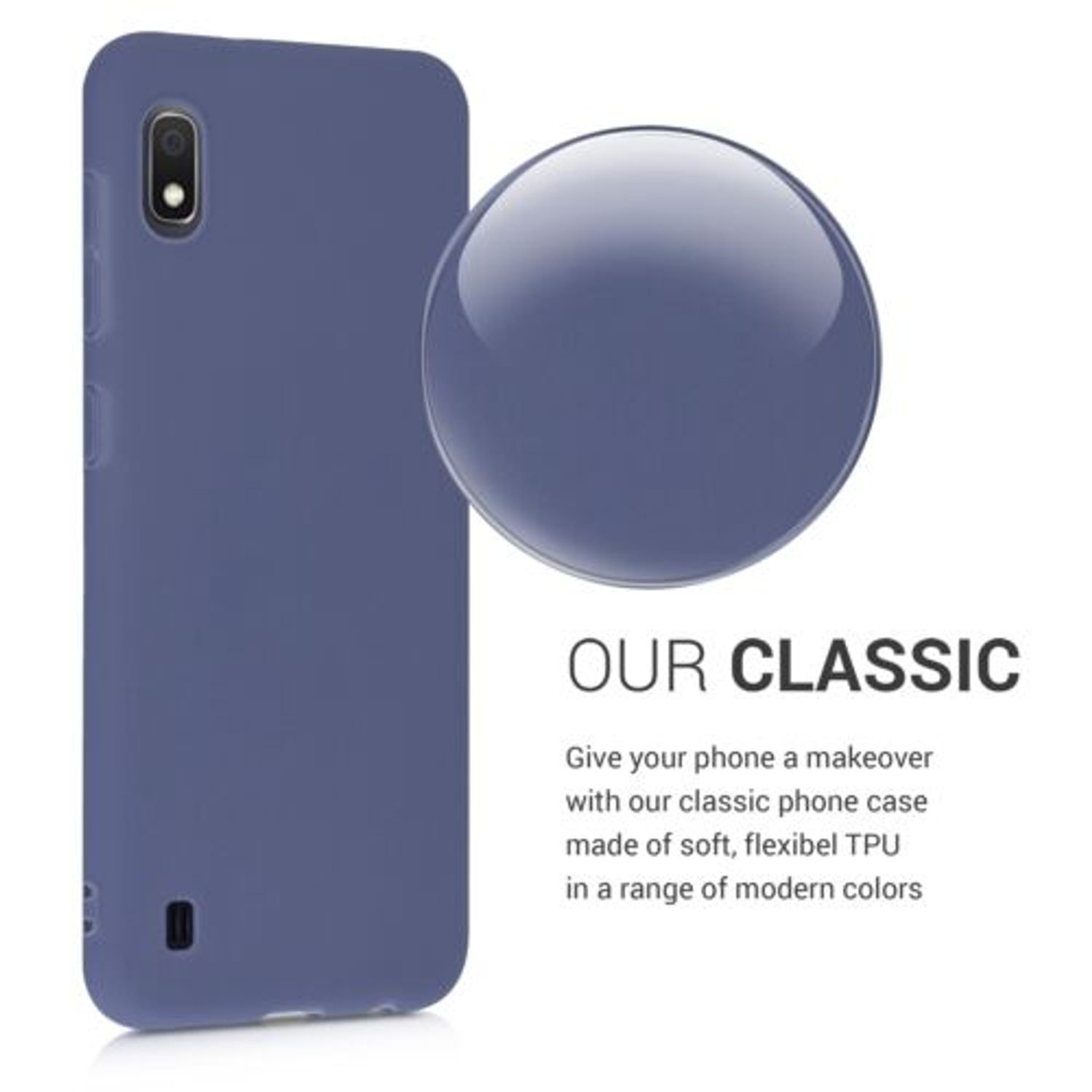 Husa pentru Samsung Galaxy A10, Silicon, Albastru, 49814.168 fotografia produsului View 4 L