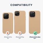 Husa Kwmobile pentru Apple iPhone 14 Pro Max, Silicon, Crem, 59082.154 fotografia produsului View 2 S