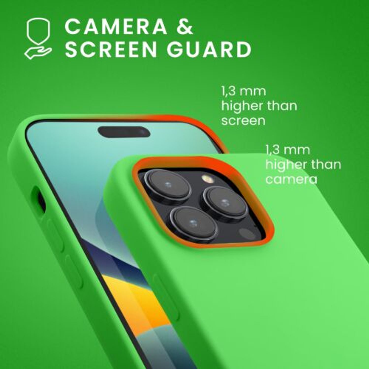 Husa Kwmobile pentru Apple iPhone 14 Pro, Silicon, Verde, 59073.159 fotografia produsului View 6 L