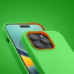 Husa Kwmobile pentru Apple iPhone 14 Pro, Silicon, Verde, 59073.159 fotografia produsului View 12 S