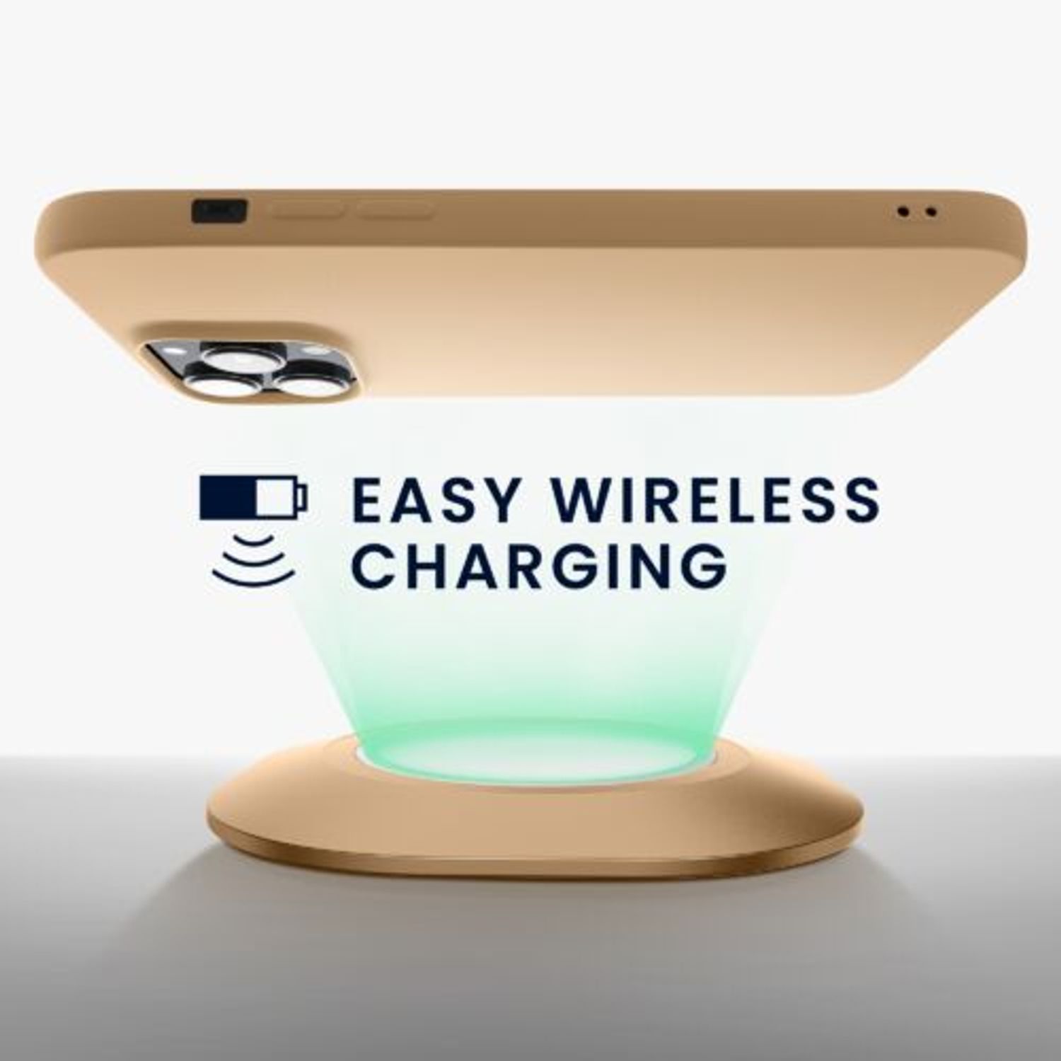 Husa Kwmobile pentru Apple iPhone 14 Pro Max, Silicon, Crem, 59082.154 fotografia produsului View 5 L
