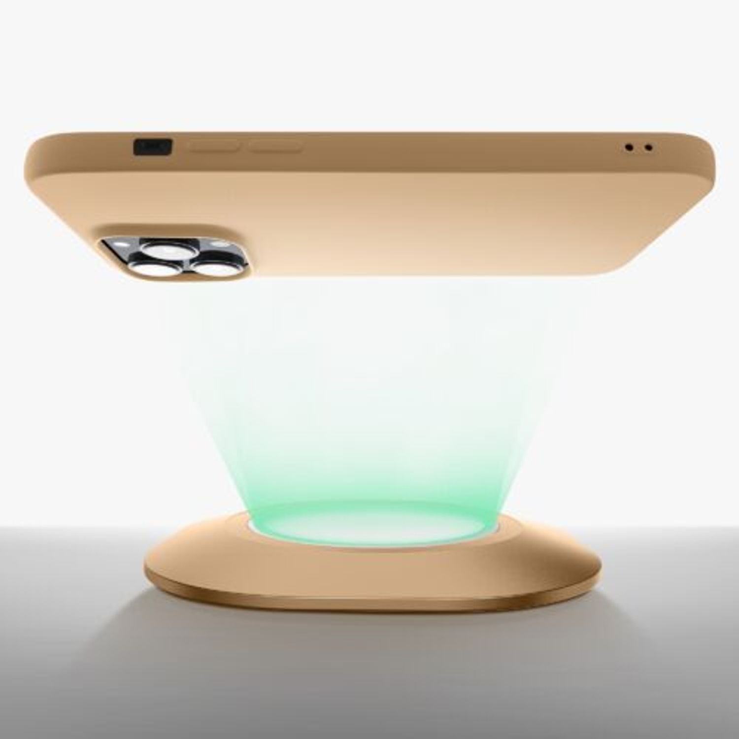 Husa Kwmobile pentru Apple iPhone 14 Pro Max, Silicon, Crem, 59082.154 fotografia produsului View 11 L