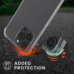 Husa Kwmobile pentru Apple iPhone 14 Pro Max, Silicon, Transparent/Auriu, 59111.21 fotografia produsului View 8 S