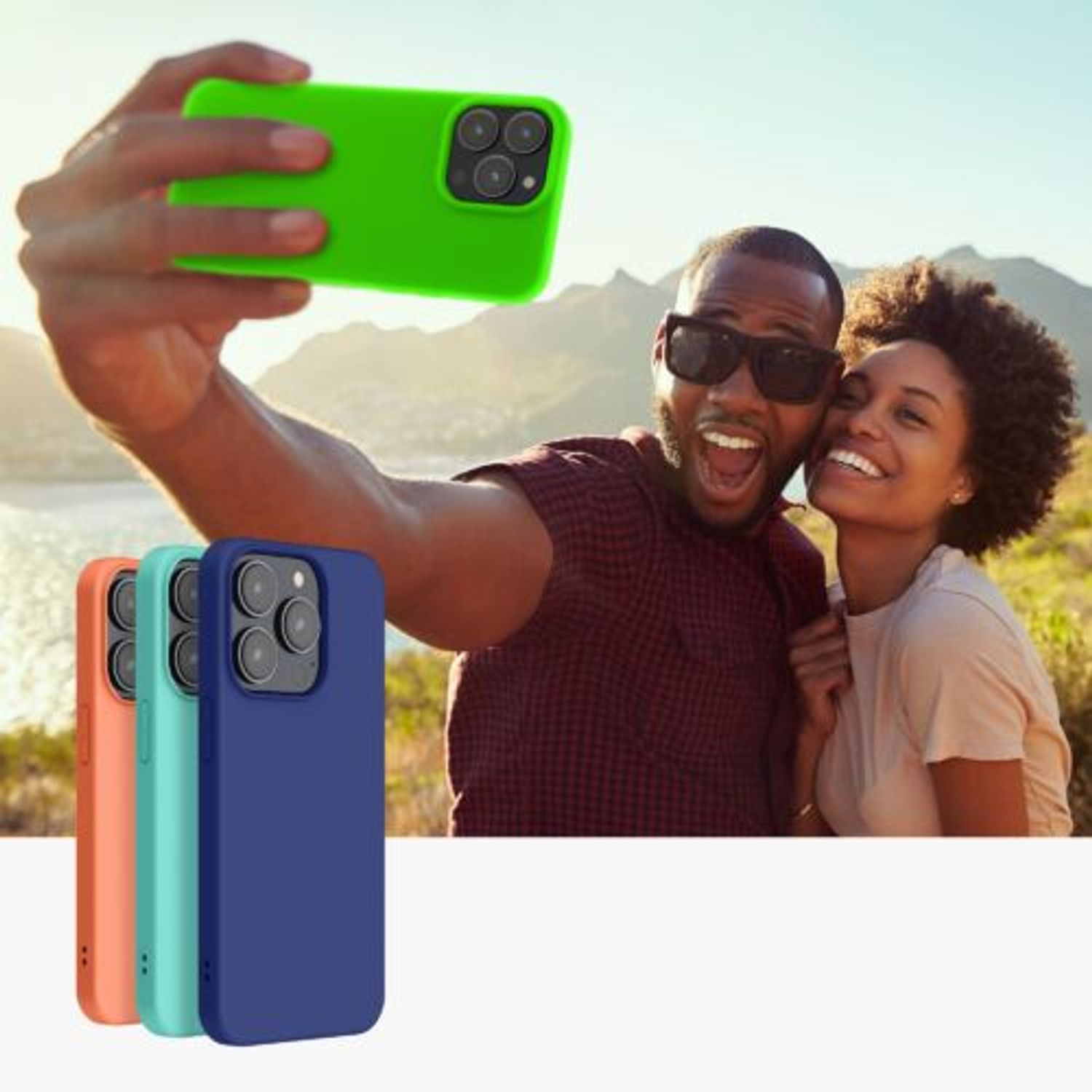 Husa Kwmobile pentru Apple iPhone 14 Pro Max, Silicon, Verde, 59078.44 fotografia produsului View 9 L