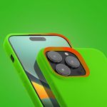 Husa Kwmobile pentru Apple iPhone 14 Pro Max, Silicon, Verde, 59078.44 fotografia produsului View 12 S