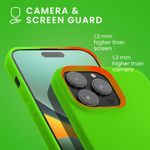 Husa Kwmobile pentru Apple iPhone 14 Pro Max, Silicon, Verde, 59078.44 fotografia produsului View 6 S