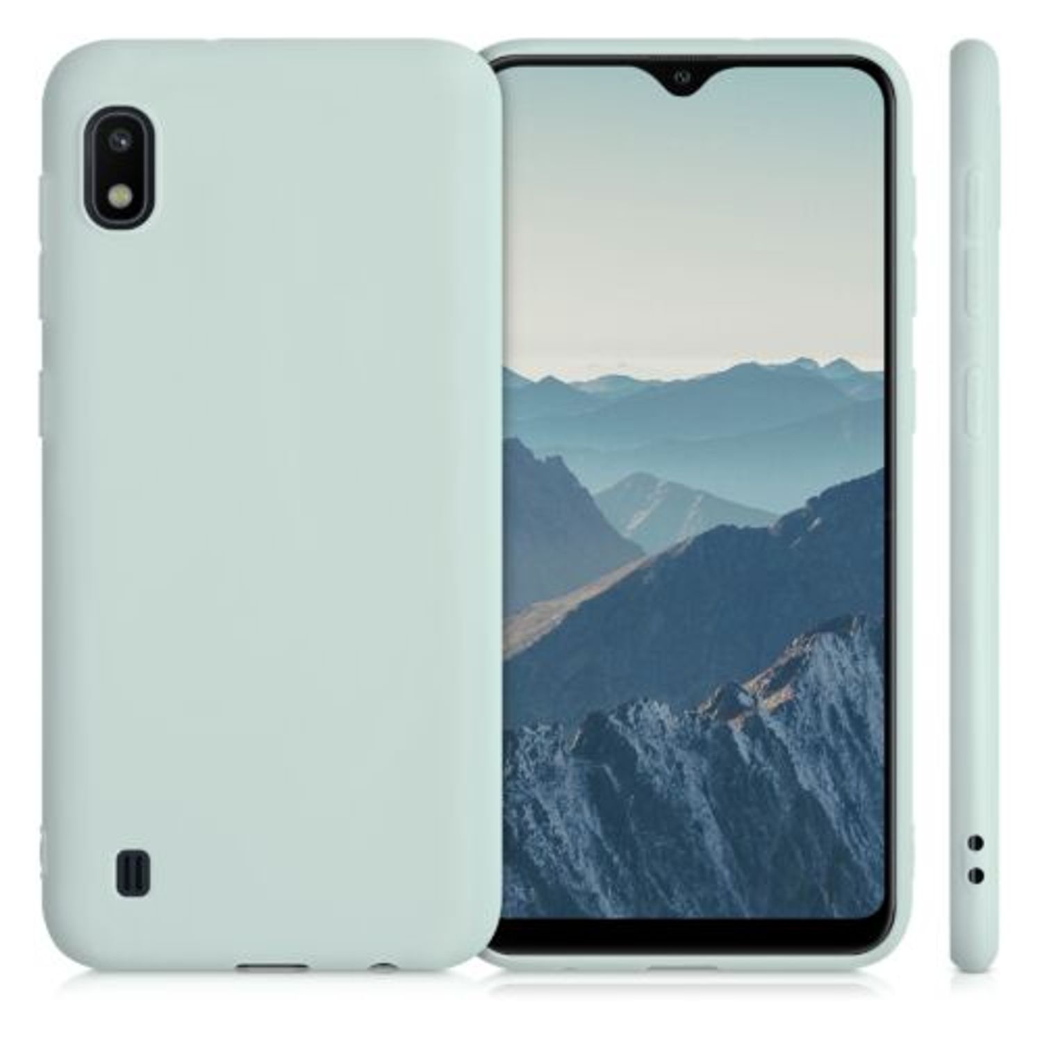 Husa pentru Samsung Galaxy A10, Silicon, Verde, 49814.200 fotografia produsului View 2 L