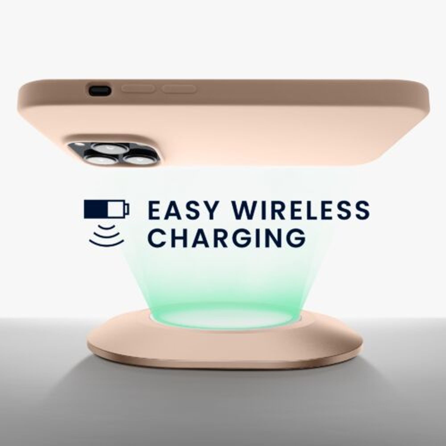 Husa Kwmobile pentru Apple iPhone 14 Pro, Silicon, Crem, 59073.225 fotografia produsului View 5 L