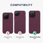 Husa Kwmobile pentru Apple iPhone 14 Pro Max, Silicon, Violet, 59074.209 fotografia produsului View 2 S