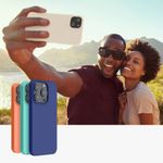 Husa Kwmobile pentru Apple iPhone 14 Plus, Silicon, Crem, 59072.16 fotografia produsului View 9 S