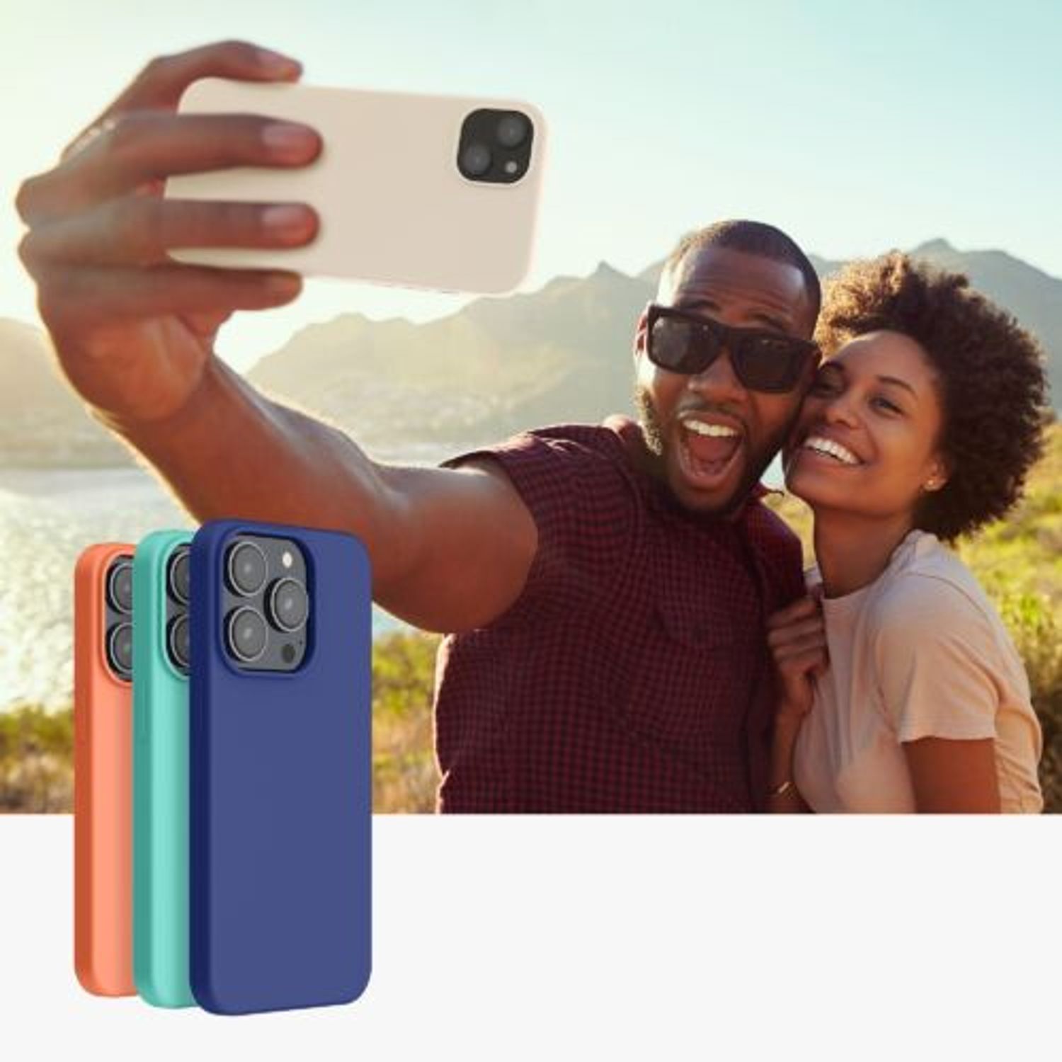 Husa Kwmobile pentru Apple iPhone 14 Plus, Silicon, Crem, 59072.16 fotografia produsului View 9 L