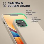 Husa Kwmobile pentru Apple iPhone 14 Plus, Silicon, Crem, 59072.16 fotografia produsului View 6 S