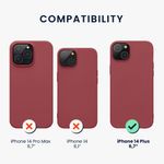 Husa Kwmobile pentru Apple iPhone 14 Plus, Silicon, Rosu, 59080.167 fotografia produsului View 2 S