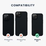 Husa Kwmobile pentru Apple iPhone 14, Silicon, Gri, 59071.186 fotografia produsului View 2 S