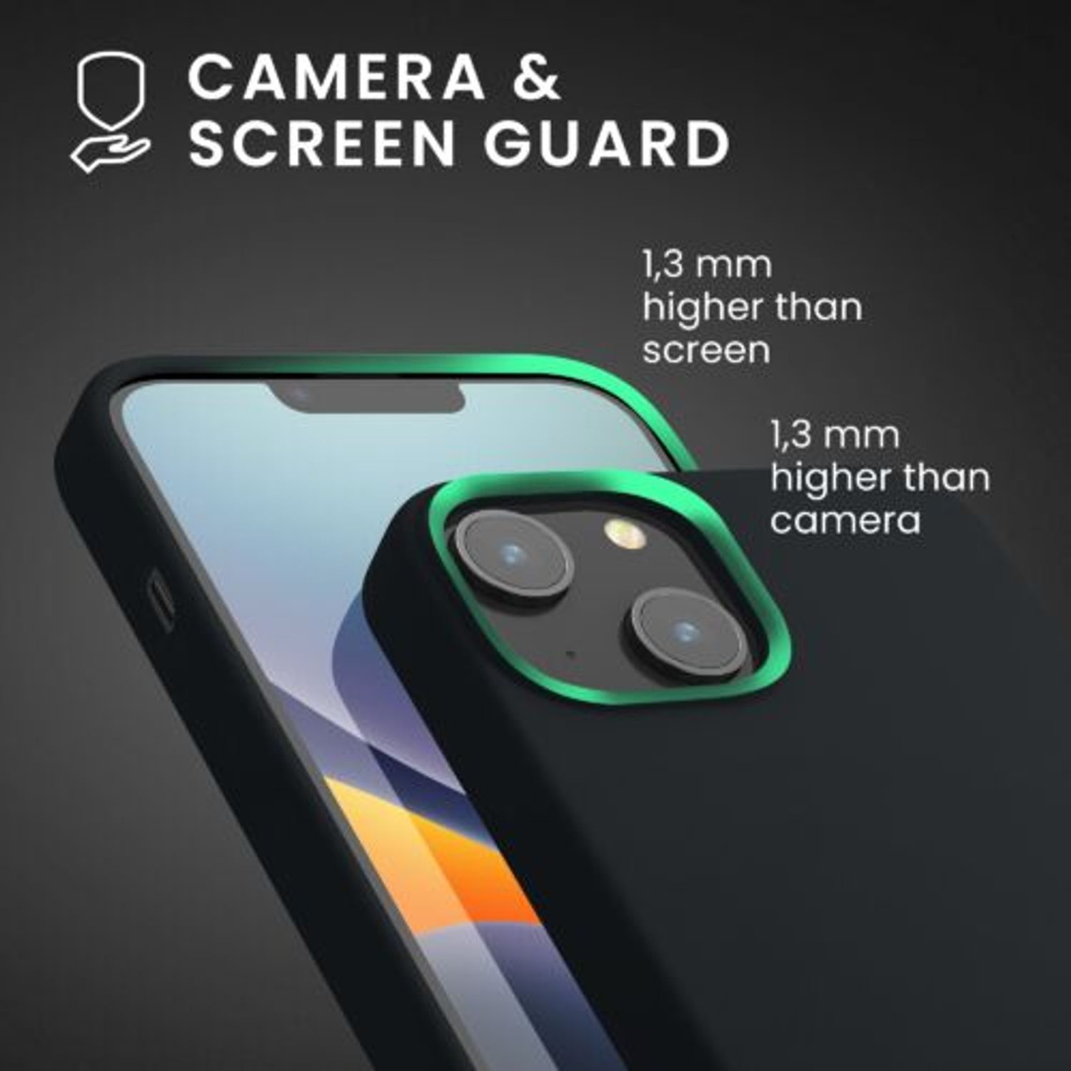 Husa Kwmobile pentru Apple iPhone 14, Silicon, Gri, 59071.186 fotografia produsului View 6 L