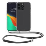 Husa Kwmobile pentru Apple iPhone 14 Pro Max, Silicon, Transparent/Gri, 59111.22 fotografia produsului