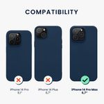 Husa Kwmobile pentru Apple iPhone 14 Pro Max, Silicon, Albastru, 59082.116 fotografia produsului View 2 S