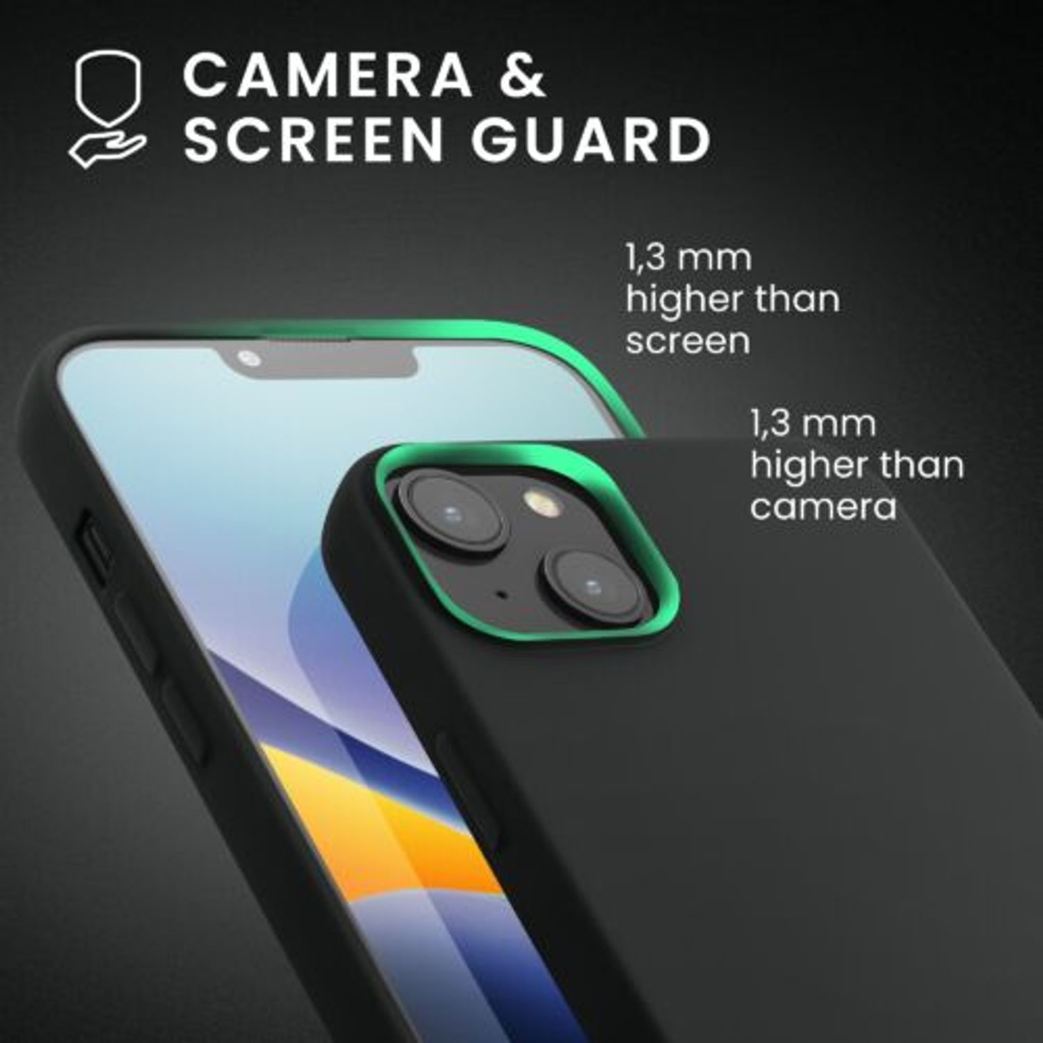Husa Kwmobile pentru Apple iPhone 14 Plus, Silicon, Negru, 59080.47 fotografia produsului View 6 L