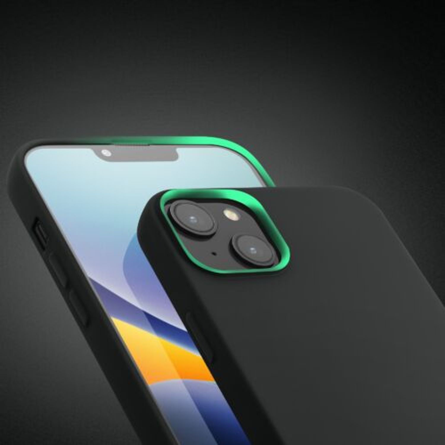 Husa Kwmobile pentru Apple iPhone 14 Plus, Silicon, Negru, 59080.47 fotografia produsului View 12 L