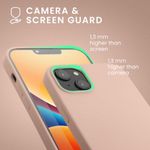 Husa Kwmobile pentru Apple iPhone 14 Plus, Silicon, Crem, 59072.10 fotografia produsului View 3 S
