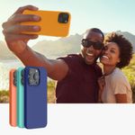 Husa Kwmobile pentru Apple iPhone 14, Silicon, Portocaliu, 59071.150 fotografia produsului View 9 S