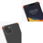 Husa Kwmobile pentru Apple iPhone 14 Plus, Silicon, Transparent/Negru, 59109.01 fotografia produsului View 8 S