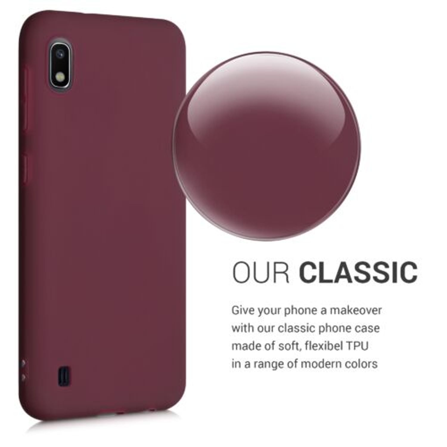 Husa pentru Samsung Galaxy A10, Silicon, Violet, 49814.190 fotografia produsului View 5 L