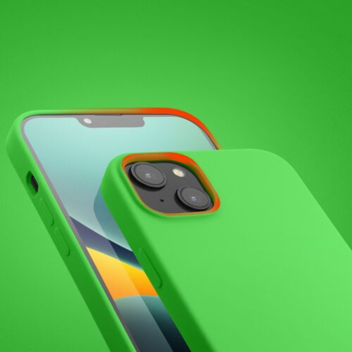 Husa Kwmobile pentru Apple iPhone 14 Plus, Silicon, Verde, 59072.159 fotografia produsului View 12 L