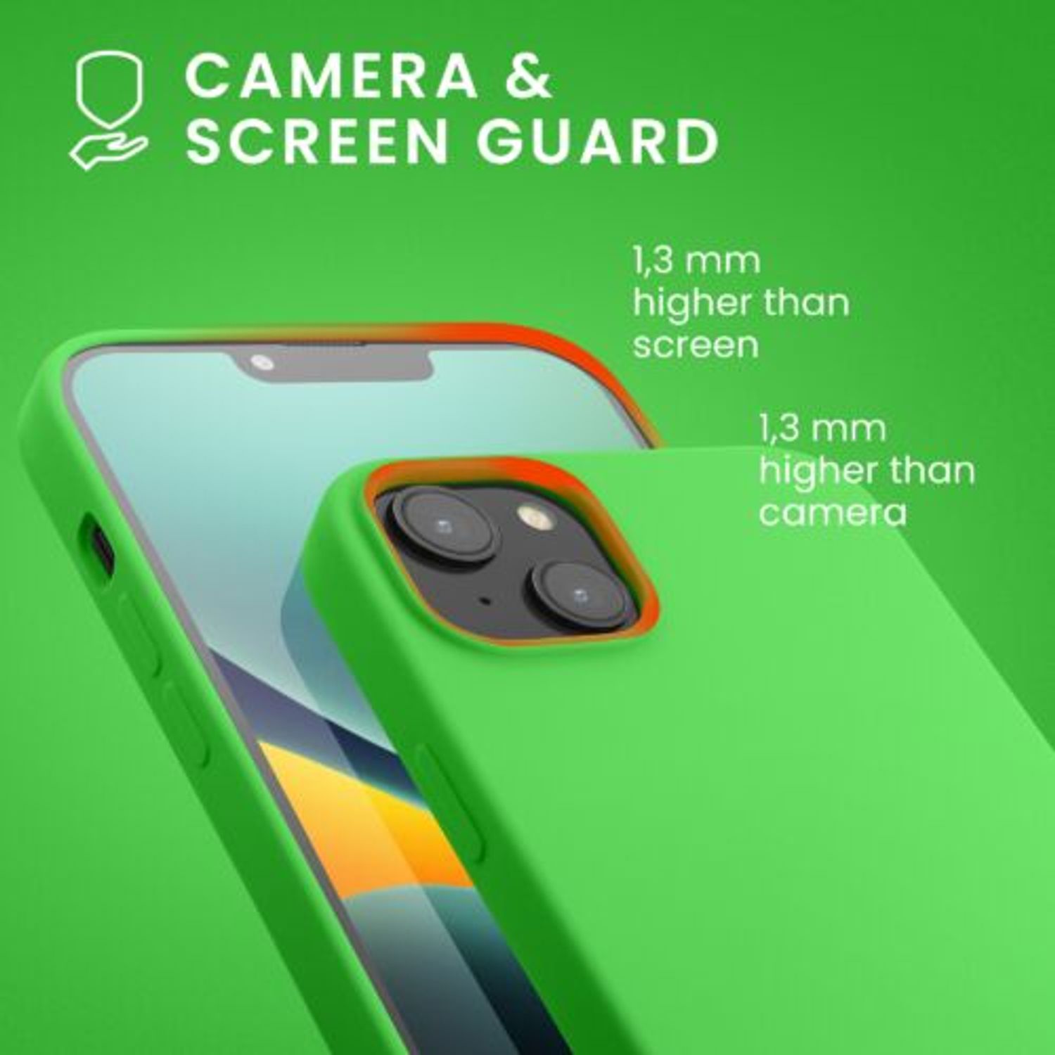 Husa Kwmobile pentru Apple iPhone 14 Plus, Silicon, Verde, 59072.159 fotografia produsului View 6 L