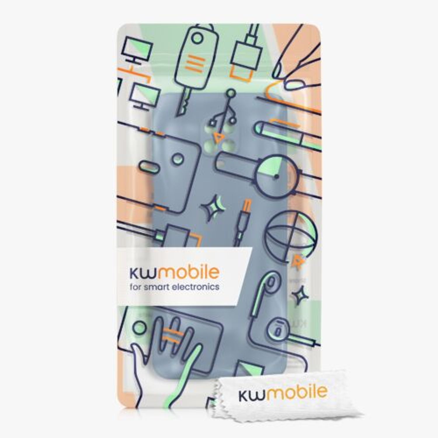 Husa Kwmobile pentru Xiaomi Redmi Note 9S/Redmi Note 9 Pro/Redmi Note 9 Pro Max, Silicon, Albastru, 56562.202 fotografia produsului View 3 L
