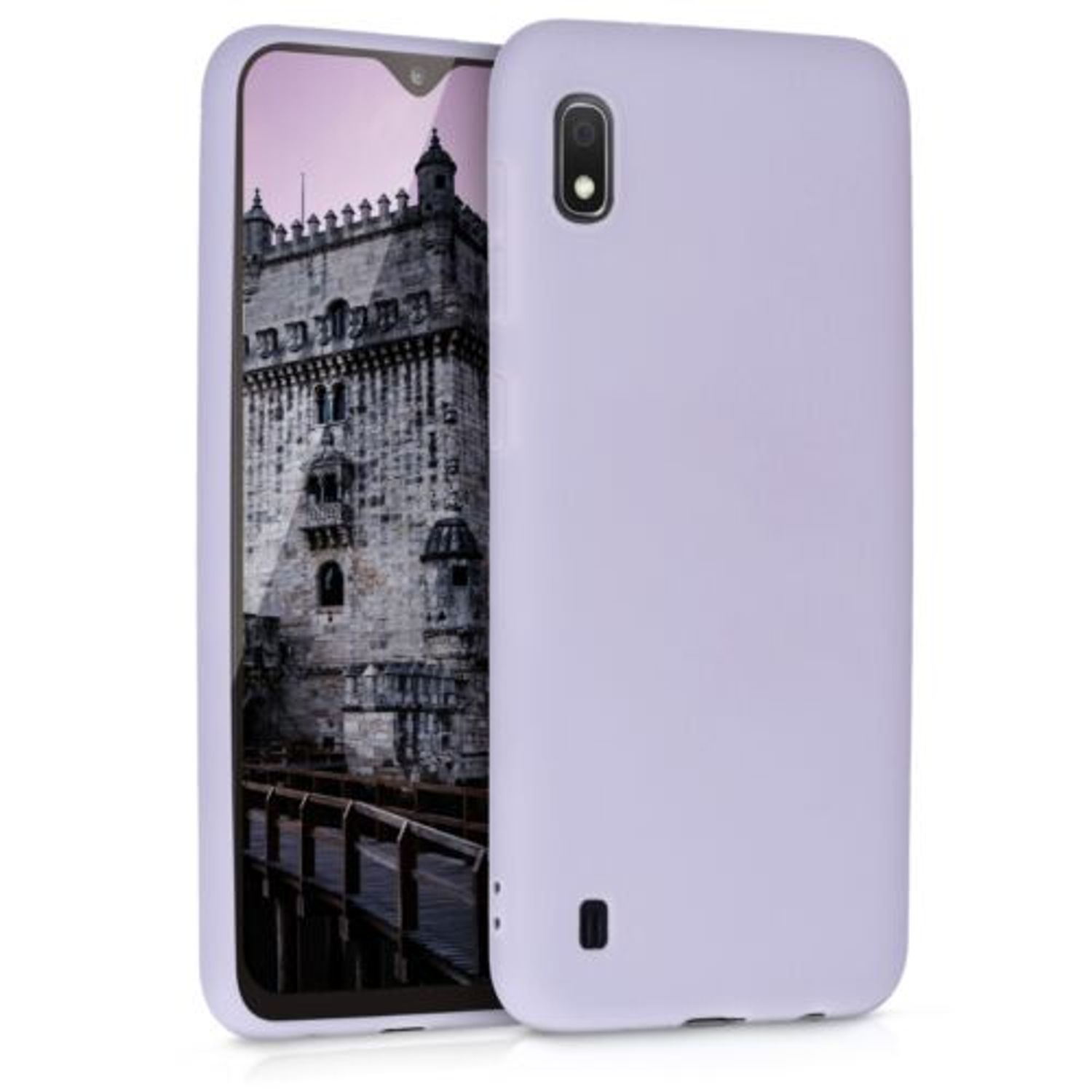 Husa pentru Samsung Galaxy A10, Silicon, Mov, 49814.108 fotografia produsului