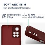 Husa Kwmobile pentru Xiaomi Redmi Note 11 Pro Plus 5G, Silicon, Rosu, 58097.187 fotografia produsului View 2 S