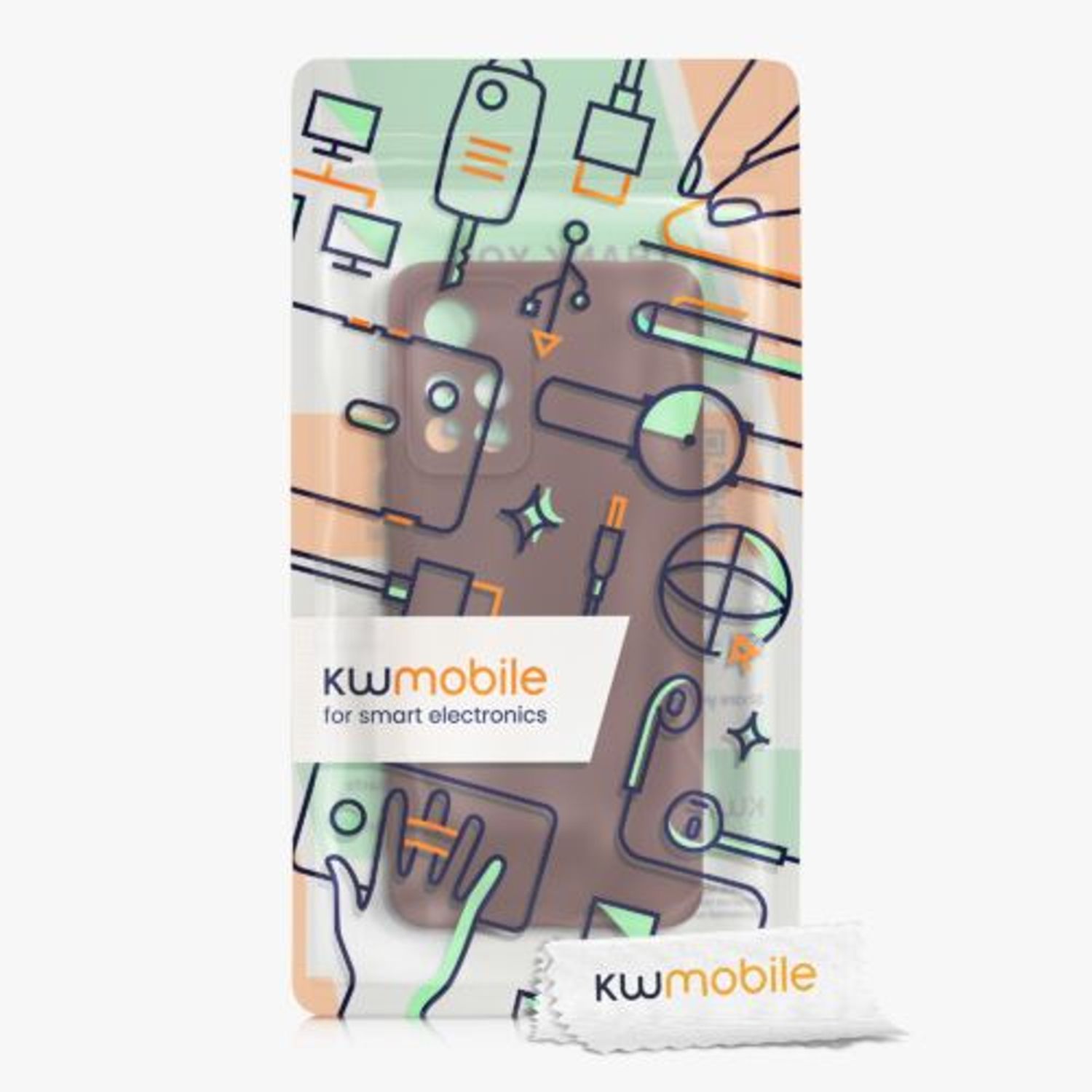 Husa Kwmobile pentru Xiaomi Redmi Note 11 Pro Plus 5G, Silicon, Rosu, 58097.187 fotografia produsului View 6 L