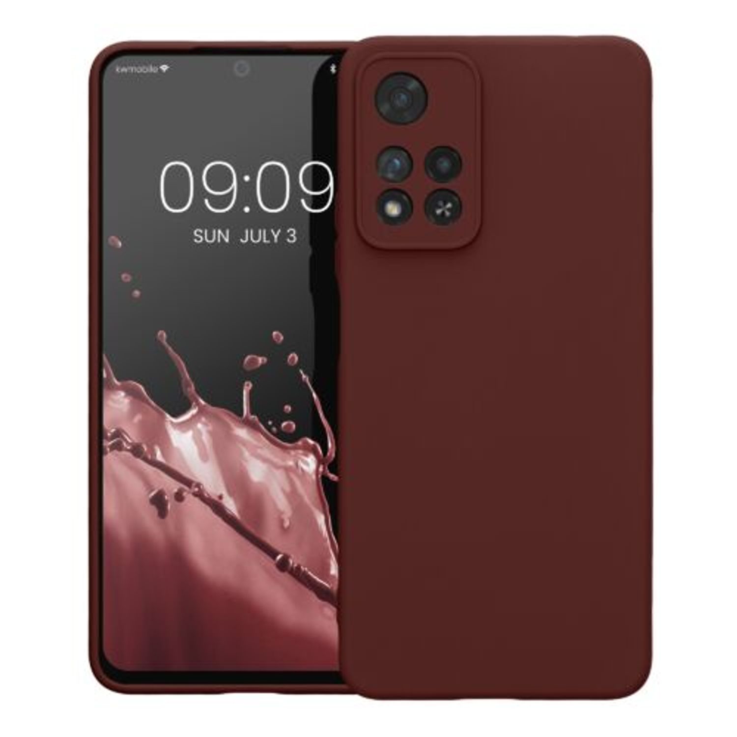 Husa Kwmobile pentru Xiaomi Redmi Note 11 Pro Plus 5G, Silicon, Rosu, 58097.187 fotografia produsului