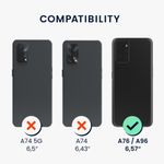 Husa Kwmobile pentru OPPO A76/A96, Silicon, Verde, 59147.169 fotografia produsului View 5 S