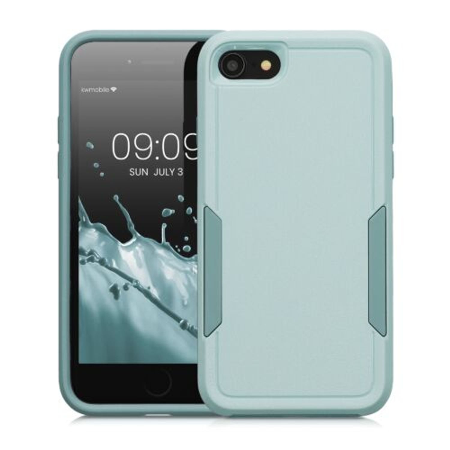 Husa Kwmobile pentru Apple iPhone 8/iPhone 7/iPhone SE 2, Silicon, Verde, 59193.71 fotografia produsului