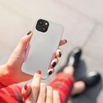 Husa Kwmobile pentru Apple iPhone 13, Silicon, Alb/Roz, 59198.02 fotografia produsului View 6 S