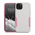 Husa Kwmobile pentru Apple iPhone 13, Silicon, Alb/Roz, 59198.02 fotografia produsului