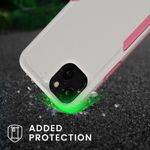 Husa Kwmobile pentru Apple iPhone 13, Silicon, Alb/Roz, 59198.02 fotografia produsului View 3 S