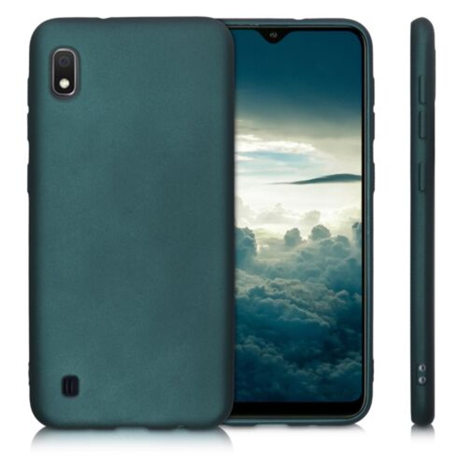 Husa pentru Samsung Galaxy A10, Silicon, Verde, 49815.14 fotografia produsului View 2 L