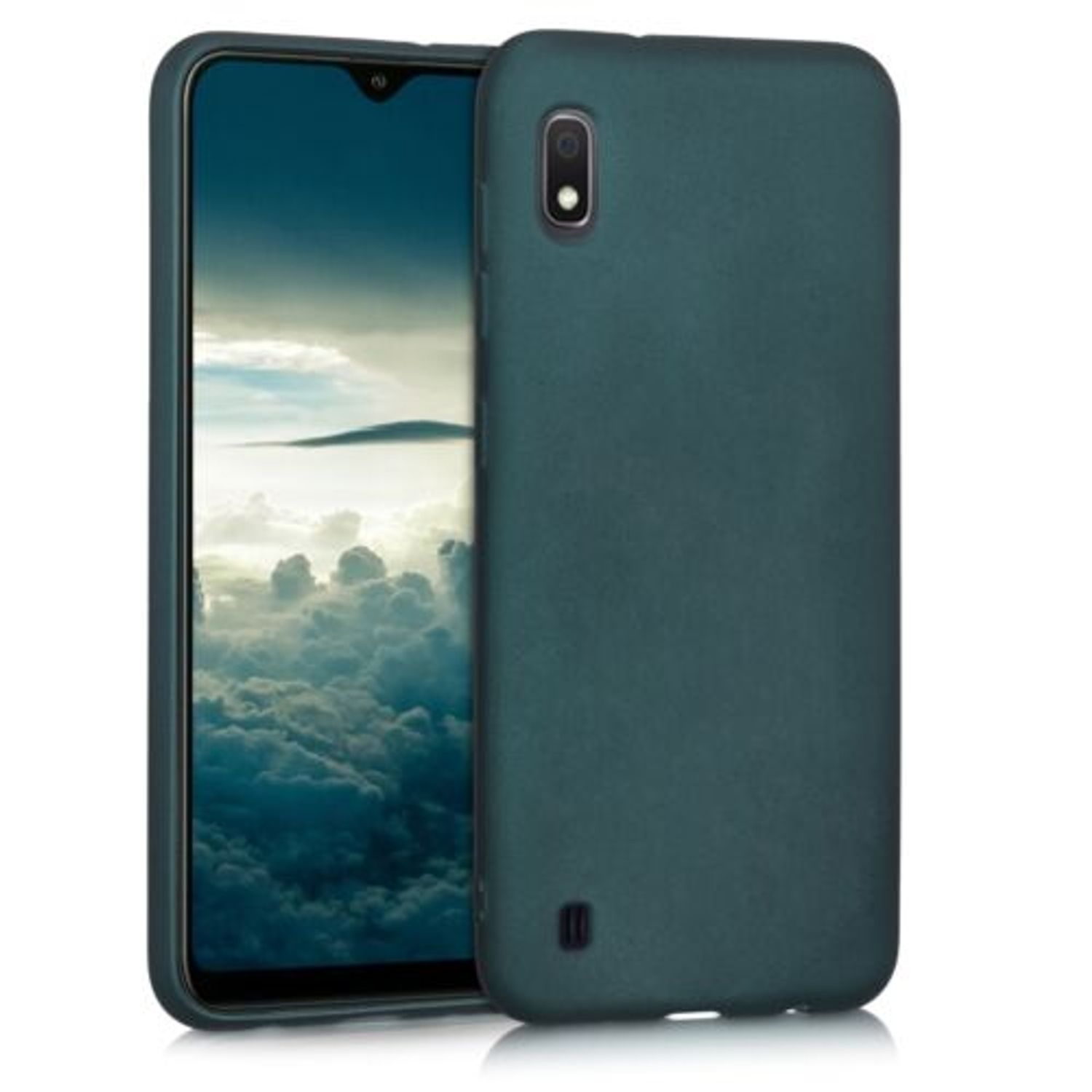 Husa pentru Samsung Galaxy A10, Silicon, Verde, 49815.14 fotografia produsului