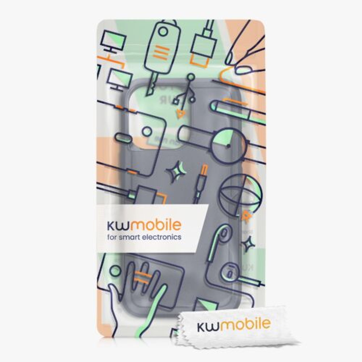 Husa Kwmobile pentru Apple iPhone 13 Pro, Silicon, Albastru, 59199.17 fotografia produsului View 8 L