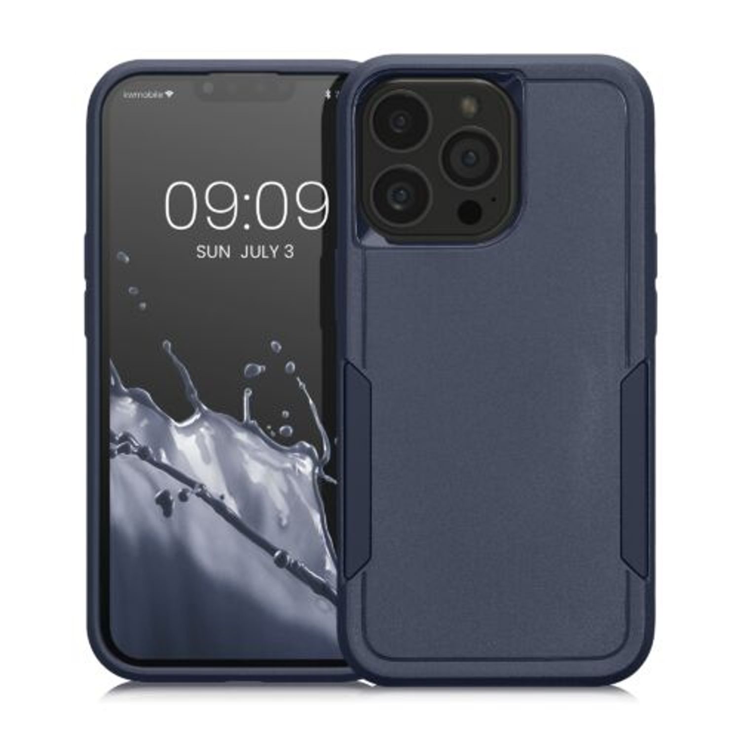 Husa Kwmobile pentru Apple iPhone 13 Pro, Silicon, Albastru, 59199.17 fotografia produsului